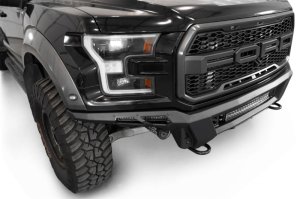 Ford F-150 Raptor Bumper - Front - Addictive Desert Designs - Phantom - Hammer Black Powder Coat - `17-`20 Ford F-150 Raptor Bumper - Front - Addictive Desert Designs - Phantom - Hammer Black Powder Coat - `17-`20